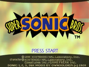 Super Sonic Bros. - Screenshot - Game Title Image