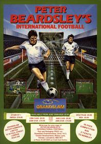 Peter Beardsley's International Football - Advertisement Flyer - Front Image