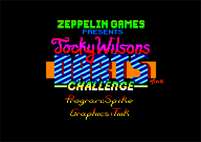 Jocky Wilson's Darts Challenge - Screenshot - Game Title Image