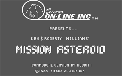Mission Asteroid - Screenshot - Game Title Image