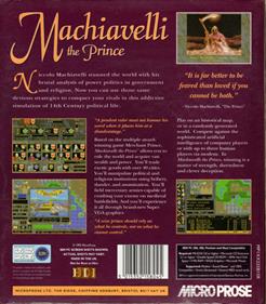 Machiavelli the Prince - Box - Back Image
