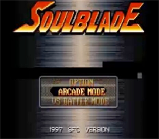 Soul Blade - Screenshot - Game Title Image