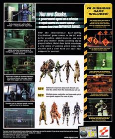 Metal Gear Solid: Integral - Box - Back Image