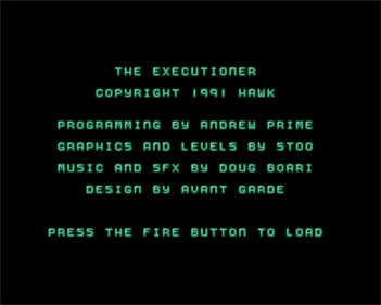 The Executioner - Screenshot - Game Title Image