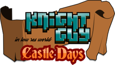 Knight Guy in Low Res World: Castle Days - Clear Logo Image