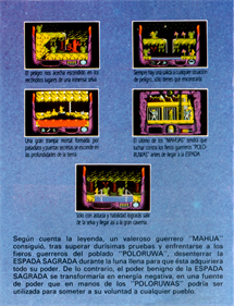 La Espada Sagrada - Box - Back Image