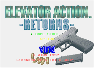 Elevator Action Returns - Screenshot - Game Title Image
