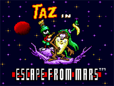 Taz in Escape from Mars - Screenshot - Game Title Image