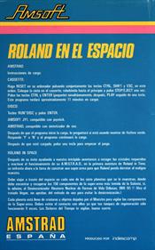 Roland in Space - Box - Back Image