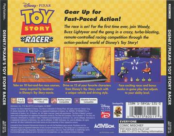 Disney-Pixar's Toy Story Racer - Box - Back Image