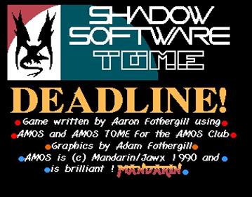 Deadline! - Screenshot - Game Title Image