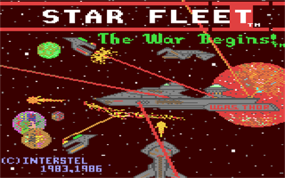 Star Fleet I: The War Begins! - Screenshot - Game Title Image