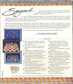 Sargon 4 - Box - Back Image