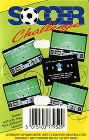 Soccer Challenge  - Box - Back Image