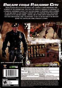 Escape from Paradise City - Box - Back Image