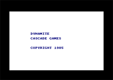 Dynamite - Screenshot - Game Title Image