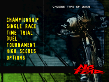 No Fear Downhill Mountain Bike Racing - Screenshot - Game Title Image