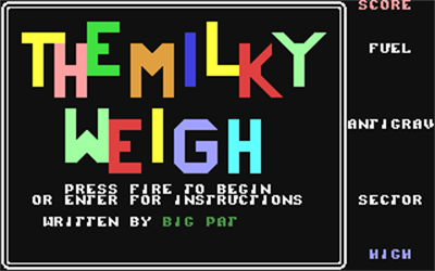The Milky Weigh - Screenshot - Game Title Image