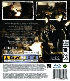 Resistance: Fall of Man - Box - Back Image