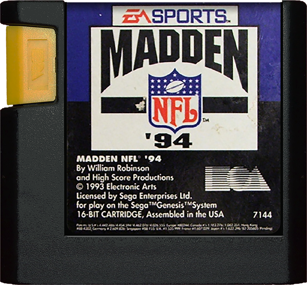 Madden 94 - Empty SNES Box