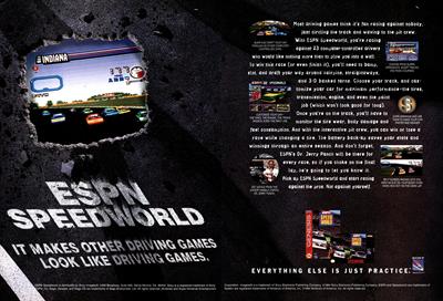 ESPN Speedworld - Advertisement Flyer - Front Image