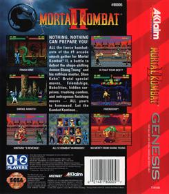 Mortal Kombat II - Box - Back - Reconstructed Image
