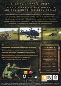 Theatre Of War 3: Korea - Box - Back Image