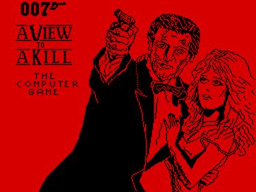 A View to a Kill: The Computer Game - Screenshot - Game Title Image