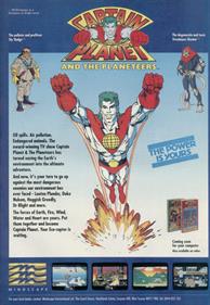 Captain Planet and the Planeteers - Advertisement Flyer - Front Image