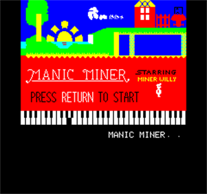 Manic Miner - Screenshot - Game Title Image