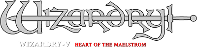 Wizardry V: Heart of the Maelstrom - Clear Logo Image