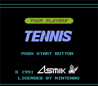 Chris Evert & Ivan Lendl in Top Players' Tennis - Screenshot - Game Title Image