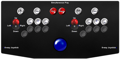 Gundhara - Arcade - Controls Information Image