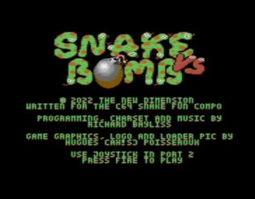 Snake VS Bomb - Screenshot - Game Title Image