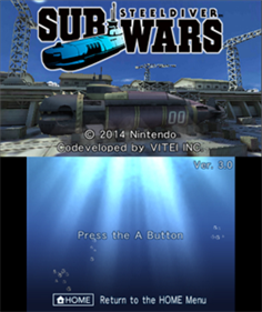 Steel Diver: Sub Wars - Screenshot - Game Title Image