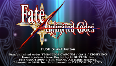 Fate/Unlimited Codes - Screenshot - Game Title Image