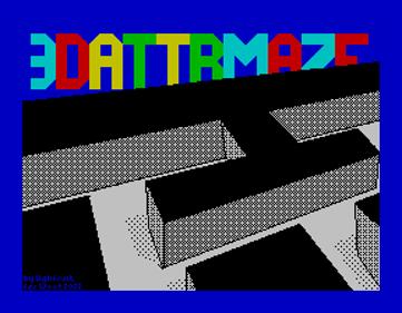 3D ATTR Maze - Screenshot - Game Title Image