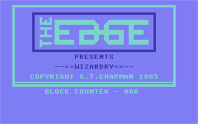Wizardry (The Edge) - Screenshot - Game Title Image