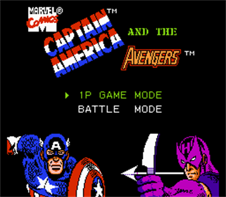 Captain America and the Avengers - Screenshot - Game Title Image