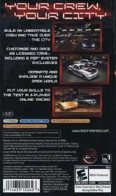 Need for Speed: Carbon: Own the City - Box - Back Image