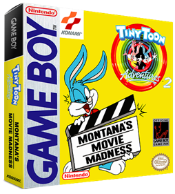 Tiny Toon Adventures 2: Montana's Movie Madness - Box - 3D Image