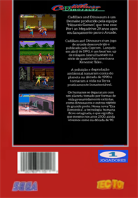 Cadillacs and Dinosaurs Demake  - Box - Back Image