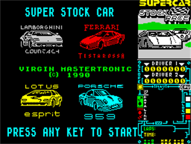 Super Stock Car - Screenshot - Game Title Image