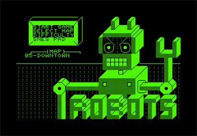 Attack of the PETSCII Robots - Screenshot - Game Title Image