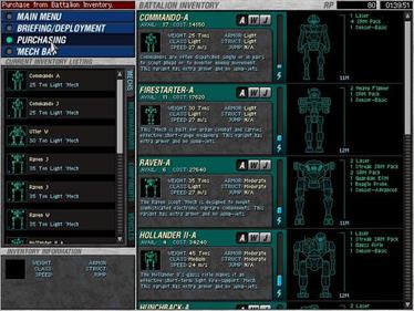MechCommander - Screenshot - Game Select Image
