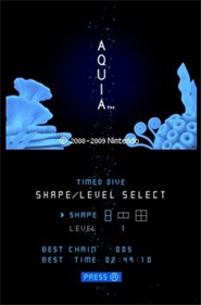 Art Style Series: AQUIA - Screenshot - Game Title Image