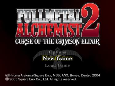 Fullmetal Alchemist 2: Curse of the Crimson Elixir - Screenshot - Game Select Image
