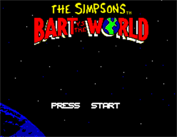 The Simpsons: Bart vs. the World - Screenshot - Game Title Image
