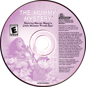 The Mummy Mystery: Starring Mercer Mayer's Little Monster Private Eye - Disc Image