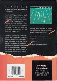Football (Sublogic) - Box - Back Image